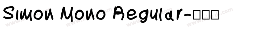Simon Mono Regular字体转换